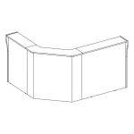 Стойка ресепшен угловая левая/правая дуб шамони темный