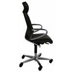 Кресло Модус | Modus высокое с подголовником черная