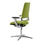 Кресло для посетителя Коннекс 2 | Connex2 со средней спинкой на крестовине морская волна 1707