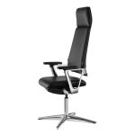 Кресло для посетителей Коннекс 2 | Connex2 с высокой спинкой на крестовине белая 1711