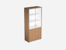 Шкаф для документов со стеклянными дверьми КВ 346 БВ