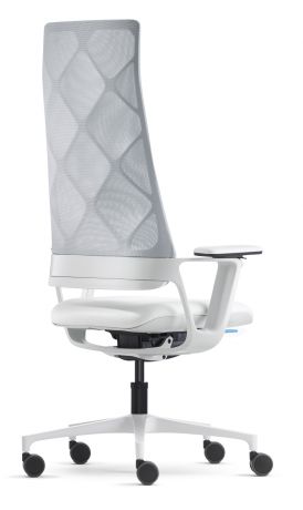 Кресло руководителя Connex 2 mesh с высокой сетчатой спинкой ткань / фисташковая 1705