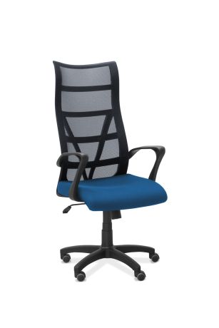 Кресло Топ сетка/ткань TW / черная/синяя