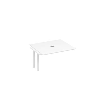 Секция стола для переговоров каркас UNO белый премиум / металлокаркас белый