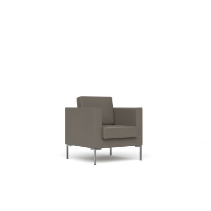 Кресло Malta экокожа премиум / серо-коричневая CN6