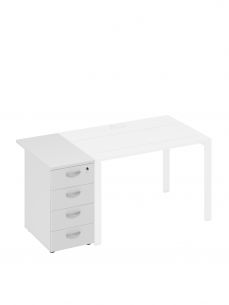 A4 тумба приставная 4-х ящичная с замком а4 9222 бп