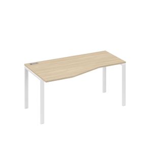 A4 стол эргономичный левый техно на металлокаркасе uno а4 б1 065 дк