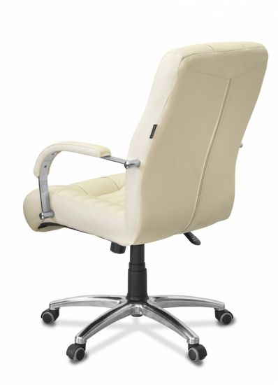 Кресло Атлант H MK G натуральная кожа с компаньоном черная