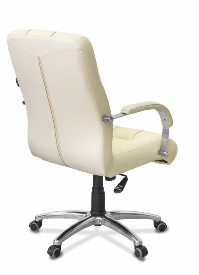 Кресло Атлант H MK G натуральная кожа с компаньоном черная