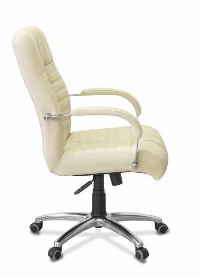 Кресло Атлант H MK G натуральная кожа с компаньоном черная