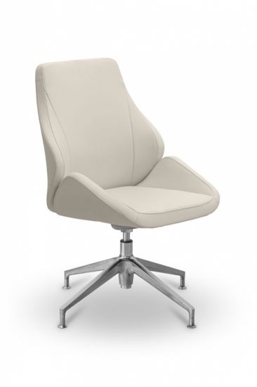 Кресло посетителя Мелоди HX4 экокожа премиум бежевая CN1123