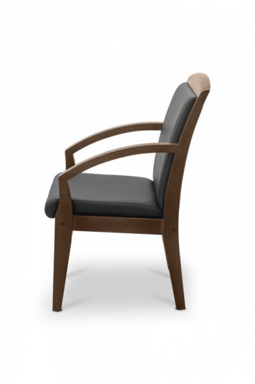 Граф экокожа премиум бежевая CN1123/дерево - орех гамильтон