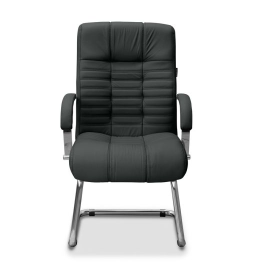 Кресло Атлант HSX натуральная кожа с компаньоном зеленая