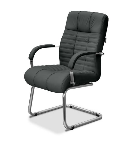 Кресло Атлант HSX натуральная кожа с компаньоном зеленая