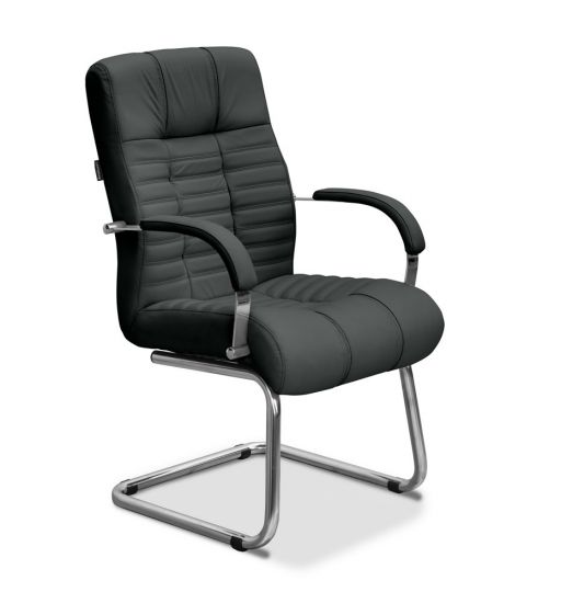 Кресло Атлант HSX натуральная кожа с компаньоном зеленая