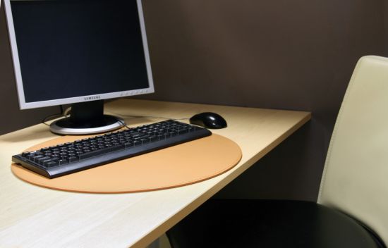 Бювар круглый 40х40 шоколад