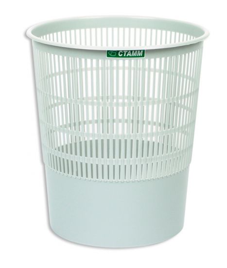Корзина для бумаг Стамм 18 л. серый