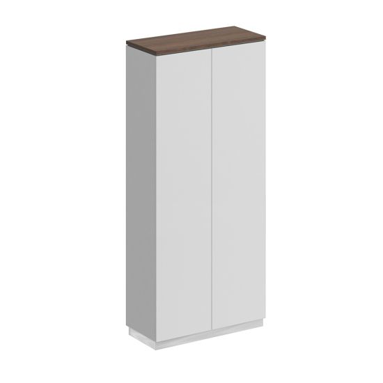 Шкаф для документов закрытый дуб гладстоун / белый премиум / белый премиум