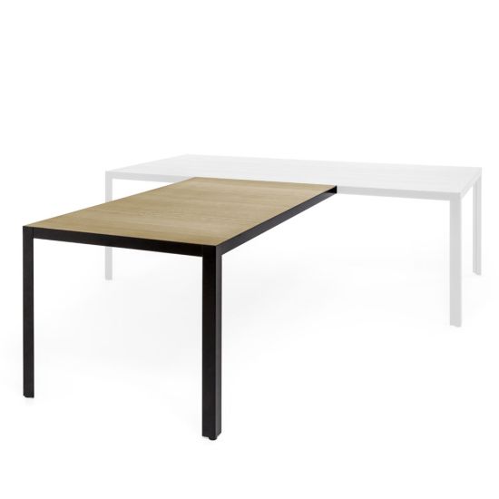 Брифинг-приставка черный / светлый эвкалипт