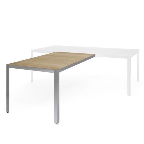 Брифинг-приставка хром / светлый эвкалипт