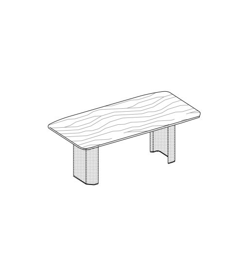 Журнальный столик 2 полуколонны обтянуты кожей кожа ардезия