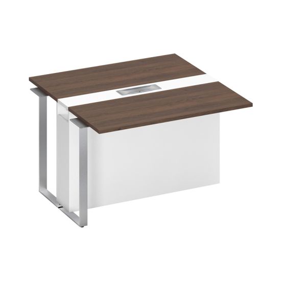 Секция стола для переговоров промежуточная дуб гладстоун / белый премиум / белый премиум