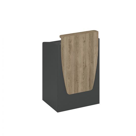 Трибуна антрацит премиум (основание)/ дуб гладстоун светлый (надстройка)