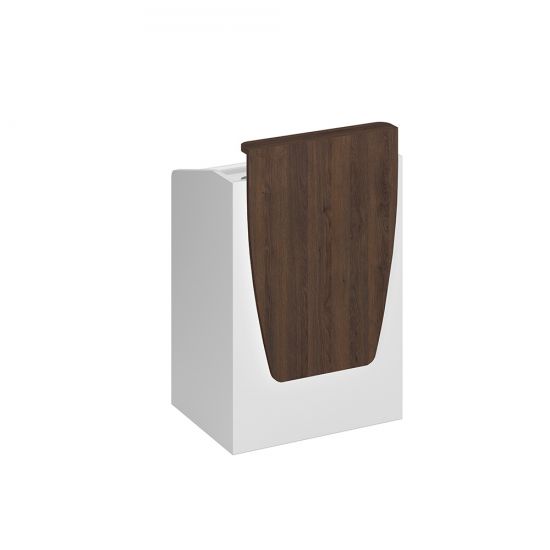 Трибуна белый премиум (основание)/ дуб гладстоун (надстройка)