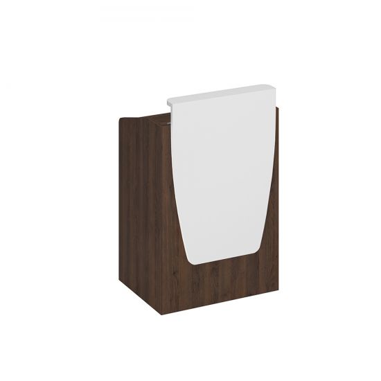 Трибуна дуб гладстоун (основание)/ белый премиум (надстройка)