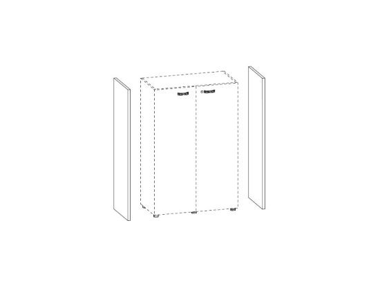 Панель боковая высокая (комплект 2 шт.) венге