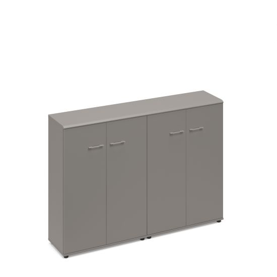 Шкаф средний комбинированный закрытый (топ МДФ) мокко премиум