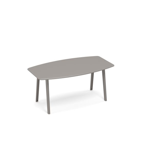 Стол для переговоров фигурный METAL мокко премиум