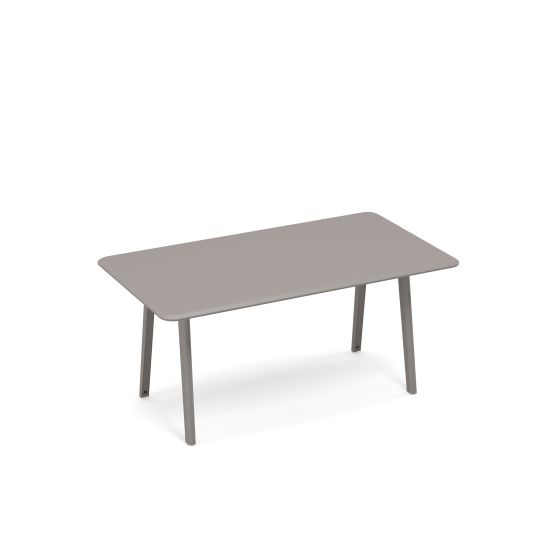 Стол для переговоров прямоугольный METAL мокко премиум
