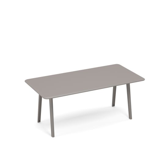 Стол для переговоров прямоугольный METAL мокко премиум