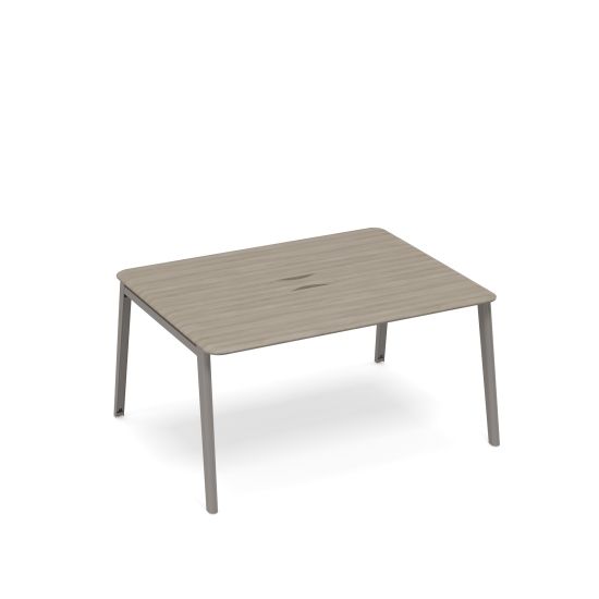 Стол для переговоров с кабель-каналом METAL вяз либерти