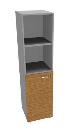 Шкаф средний, узкий с низкой дверью вяз