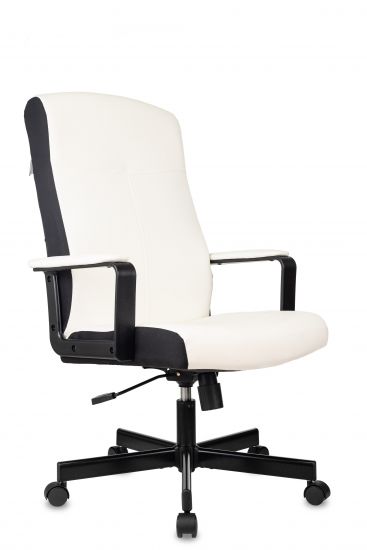Кресло Доминус | Dominus экокожа белая/черная