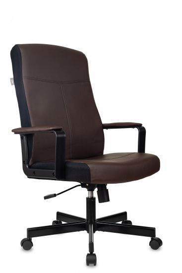 Кресло Доминус | Dominus экокожа коричневая/черная
