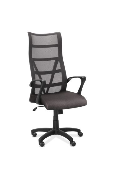 Кресло Топ сетка/ткань Bahama серая/серая BA50