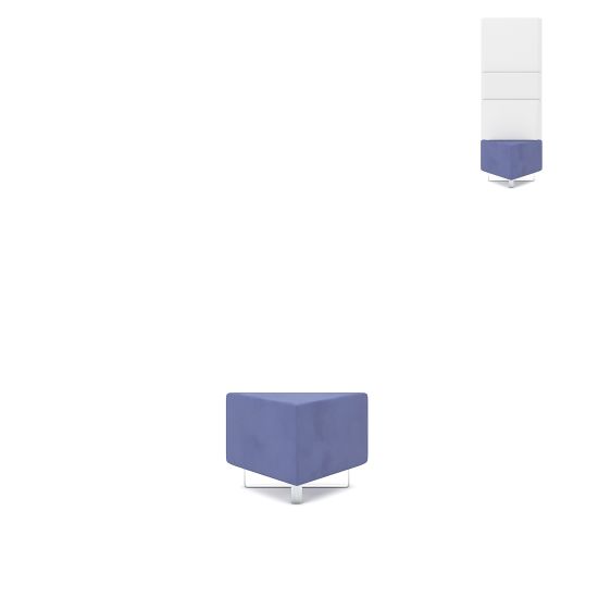 Диван треугольный серая ВА50