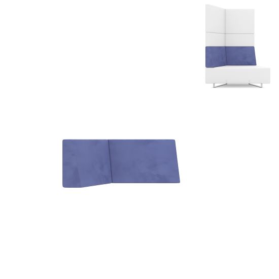 Спинка базовая угловая (левая) серая ВА50