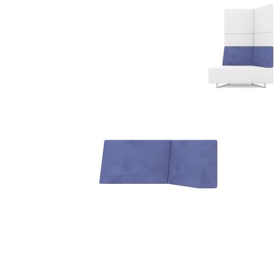 Спинка базовая угловая (правая) серая ВА50