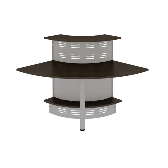 Модуль ресепшен 90 градусов угловой венге темный