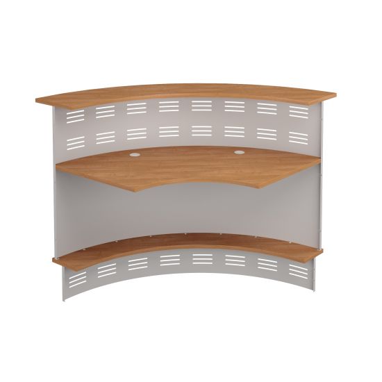 Модуль ресепшен 90 градусов с экраном угловой ольха европейская