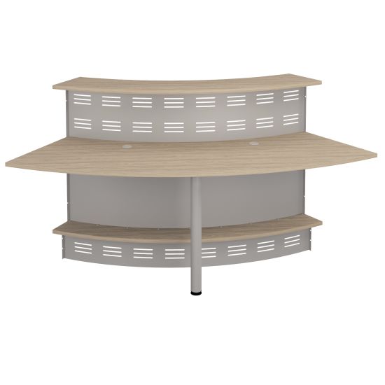 Модуль ресепшен угловой 60 градусов вяз светлый