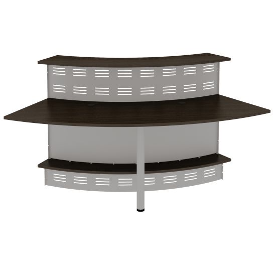 Модуль ресепшен угловой 60 градусов венге темный