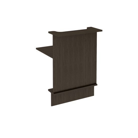 Модуль прямой с вырезом венге темный