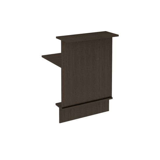 Модуль ресепшен прямой венге темный