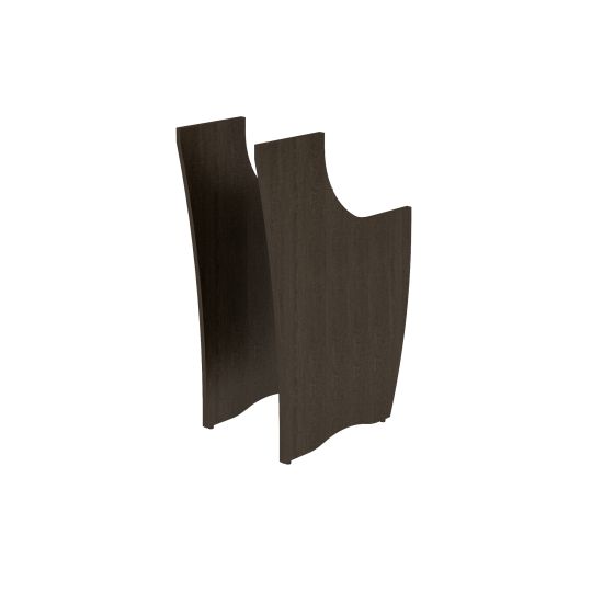 Комплект боковых опор ресепшен венге темный