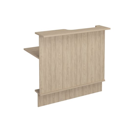 Модуль прямой с вырезом левый вяз светлый